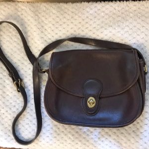 Vintage Coach Leather Crossbody.
